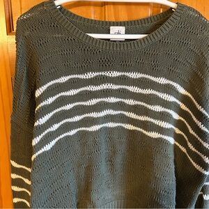 CAbi Scout Striped Sweater Size M